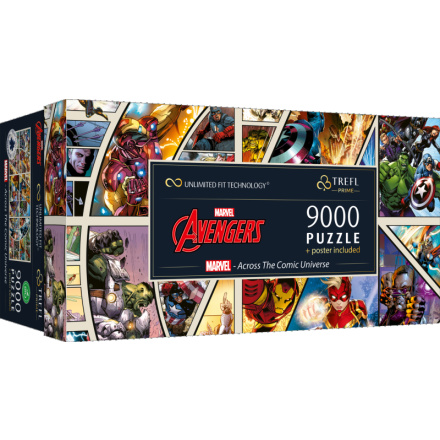 TREFL Puzzle UFT Marvel Avengers: Napříč komiksovým vesmírem 9000 dílků 157445