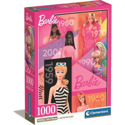 CLEMENTONI Puzzle 65 let Barbie 1000 dílků 158249