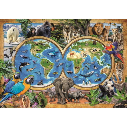CLEMENTONI Puzzle Úžasný svět zvířat 300 dílků 158336