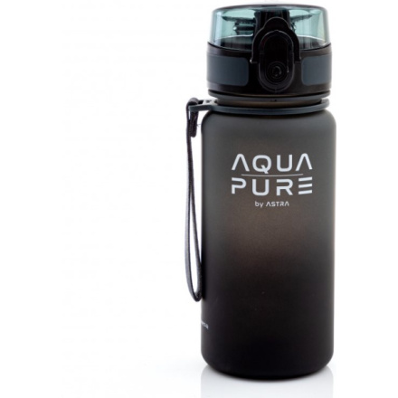 ASTRA Zdravá láhev na vodu Aqua Pure 400 ml černo-šedá 158472
