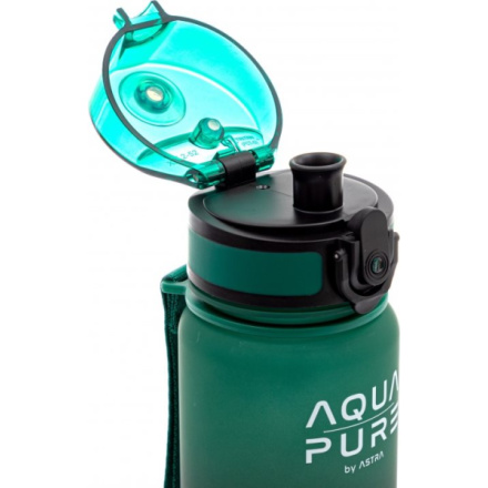 ASTRA Zdravá láhev na vodu Aqua Pure 400 ml černo-zelená 158473