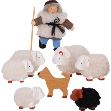 GOKI Pastýř s ovečkami 8ks 158685