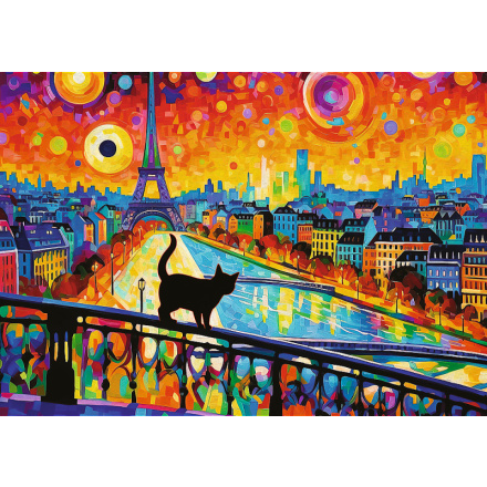 TREFL Puzzle Kočka v Paříži 1000 dílků 158707