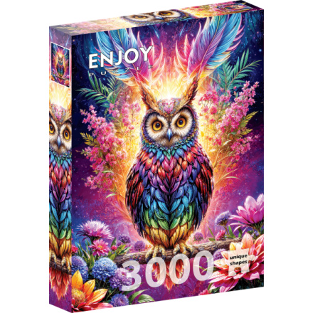 ENJOY Puzzle Neonová sova 3000 dílků 159453