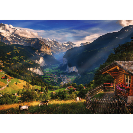 TREFL Puzzle Premium Plus Photo Odyssey: Lauterbrunnen, Švýcarsko 1000 dílků 159686