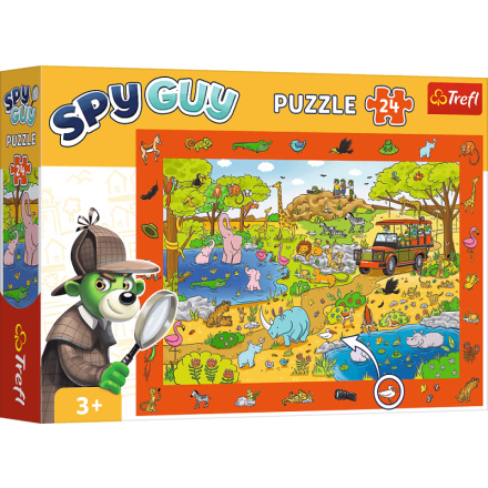 TREFL Puzzle s hledáním obrázků Spy Guy: Safari 24 dílků 159716