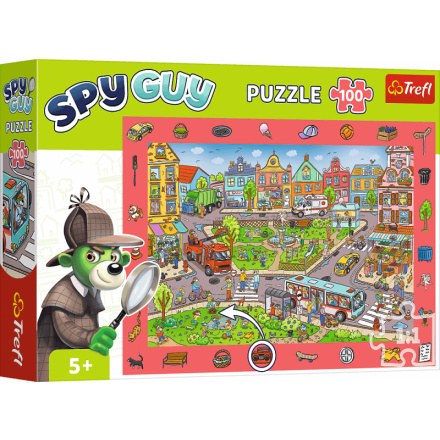 TREFL Puzzle s hledáním obrázků Spy Guy: Město 100 dílků 159718