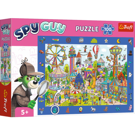 TREFL Puzzle s hledáním obrázků Spy Guy: Zábavní park 100 dílků 159719