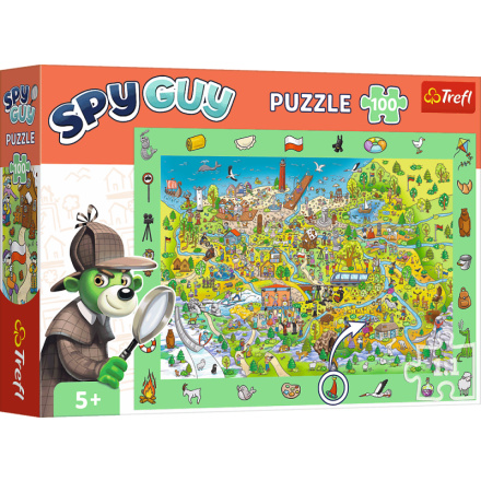 TREFL Puzzle s hledáním obrázků Spy Guy: Polsko 100 dílků 159722