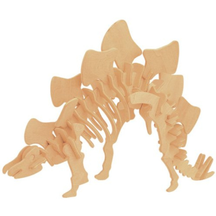 WOODEN TOY , WCK 3D puzzle Stegosaurus malý 2044