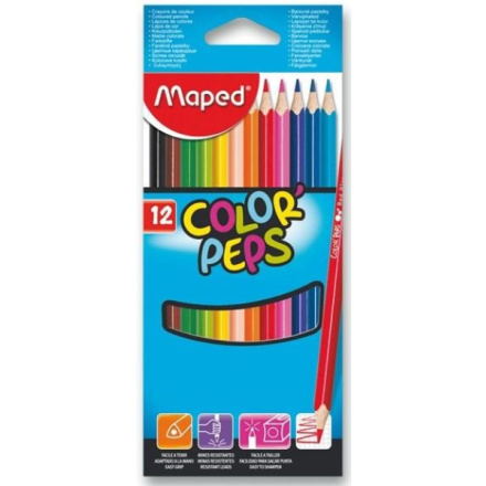 MAPED Pastelky trojboké Color'Peps 12ks 23804