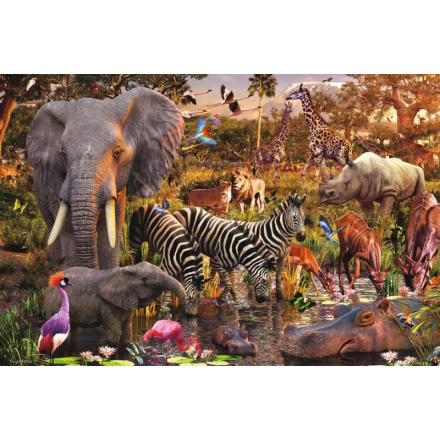 RAVENSBURGER Puzzle Africká zvířata 3000 dílků 2571