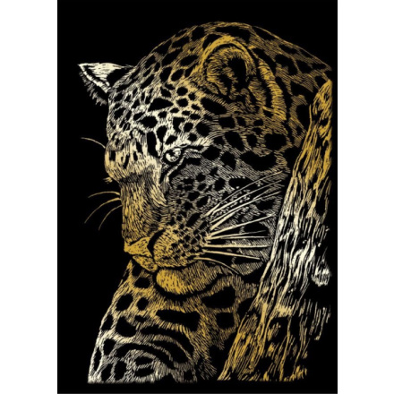 ROYAL & LANGNICKEL Zlatý škrabací obrázek Leopard 25907