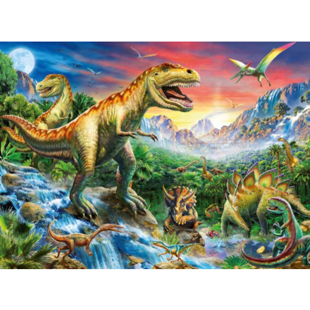 RAVENSBURGER Puzzle V dobách dinosaurů XXL 100 dílků 2731
