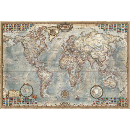 EDUCA Puzzle Politická mapa světa 4000 dílků 358