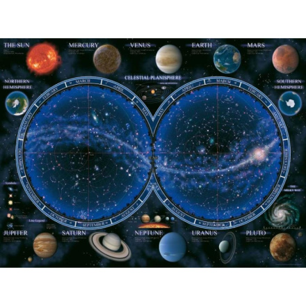 RAVENSBURGER Puzzle Hvězdná mapa oblohy 1500 dílků 3979