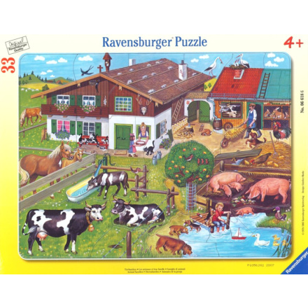 RAVENSBURGER Puzzle Zvířátka na statku 33 dílků 4360