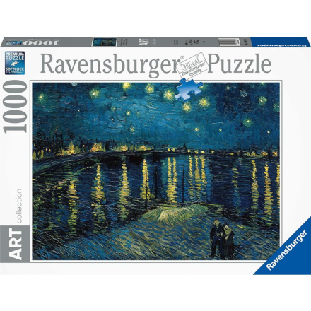 RAVENSBURGER Puzzle Art Collection: Hvězdná noc nad Rhônou 1000 dílků 5210