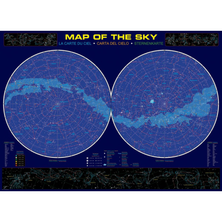 EUROGRAPHICS Puzzle Mapa nebe 1000 dílků 5694