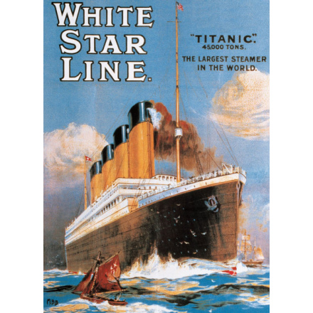 EUROGRAPHICS Puzzle Plakát: Titanic 1000 dílků 5716