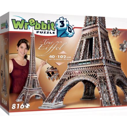 WREBBIT 3D puzzle Eiffelova věž 816 dílků 6393