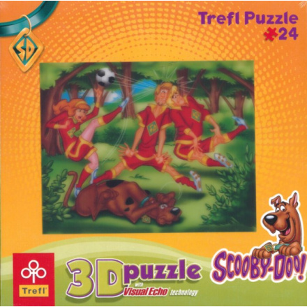 TREFL Puzzle Scooby Doo: Fotbal 3D 24 dílků 6797