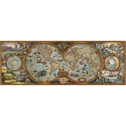 HEYE Panoramatické puzzle Mapa světa (polokoule) 6000 dílků 7466