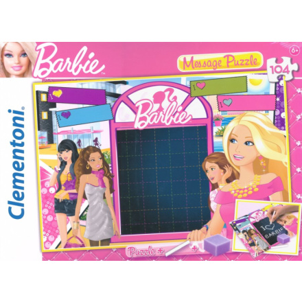 CLEMENTONI Puzzle tabulka Barbie: Zamilovaný vzkaz 104 dílků 7806