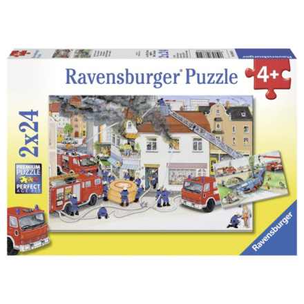 RAVENSBURGER Puzzle S hasičským sborem 2x24 dílků 7833