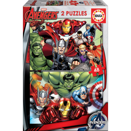 EDUCA Puzzle Avengers - Sjednocení 2x48 dílků 9866