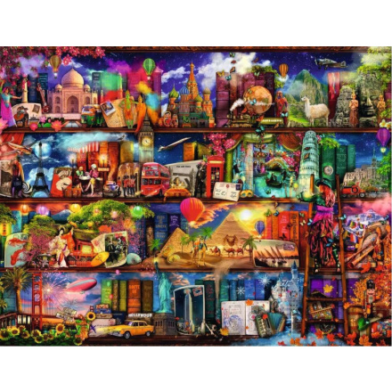 RAVENSBURGER Puzzle Svět knih 2000 dílků 9886