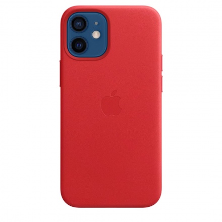 APPLE iPhone 12 mini Leather Case with MagSafe (P.)RED, MHK73ZM/A