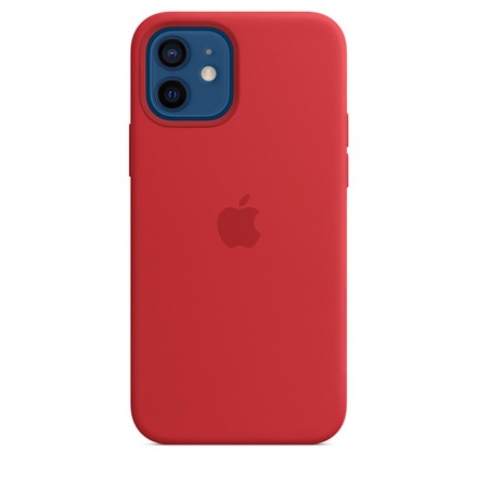 APPLE iPhone 12/12 Pro Silicone Case w MagSafe (P)RED/SK, MHL63ZM/A