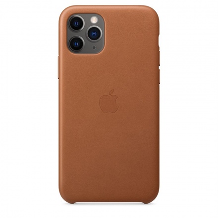 Apple iPhone 11 Pro Max Leather Case - Saddle Brown, MX0D2ZM/A