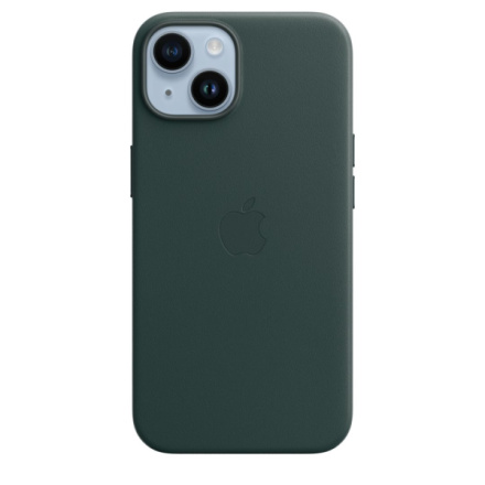 APPLE iPhone 14 Leather Case with MagSafe - Forest Green, MPP53ZM/A