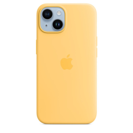 APPLE iPhone 14 Silicone Case with MS - Sunglow, MPT23ZM/A
