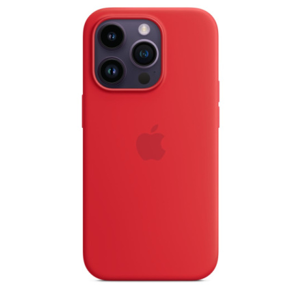 APPLE iPhone 14 Pro Max Silicone Case with MS- RED, MPTR3ZM/A