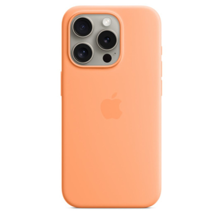 APPLE iPhone 15 Pro Silicone Case with MS - Oran.Sorbet, MT1H3ZM/A