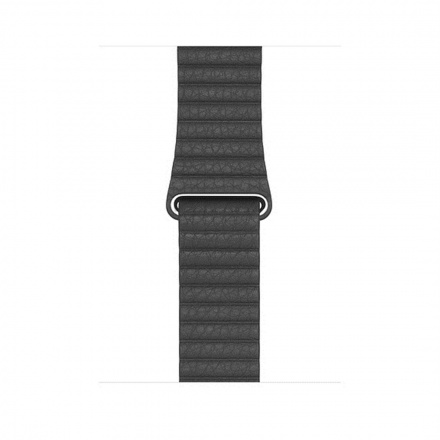 Apple Watch Acc/44/Black Leather Loop - Large, MXAC2ZM/A