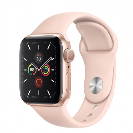 Apple Watch S5, 44mm, Gold/ Pink Sand SB - S/M & M/L, MWVE2HC/A