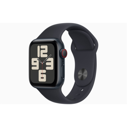 Apple Watch SE Cell/40mm/Midnight/Sport Band/Midnight/-S/M, MRG73QC/A