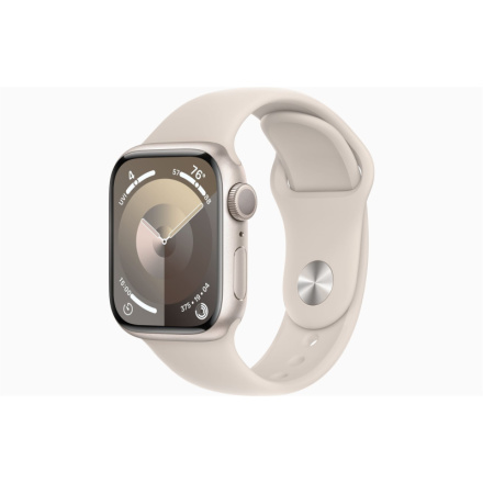 Apple Watch S9/41mm/Starlight/Sport Band/Starlight/-S/M, MR8T3QC/A