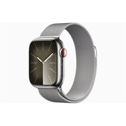 Apple Watch S9 Cell/45mm/Silver/Elegant Band/Silver, MRMQ3QC/A
