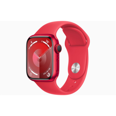 Apple Watch S9 Cell/41mm/PRODUCT RED/Sport Band/PRODUCT RED/-S/M, MRY63QC/A