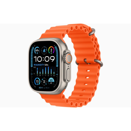 Apple Watch Ultra 2/49mm/Titan/Sport Band/Orange Ocean, MREH3CS/A