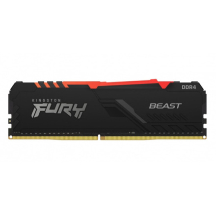 Kingston FURY Beast/DDR4/16GB/2666MHz/CL16/1x16GB/RGB/Black, KF426C16BB2A/16