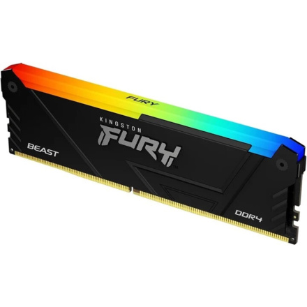 Kingston FURY Beast/DDR4/32GB/3200MHz/CL16/1x32GB/RGB/Black, KF432C16BB2A/32