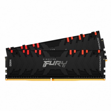 Kingston FURY Renegade/DDR4/16GB/3600MHz/CL16/2x8GB/RGB/Black, KF436C16RBAK2/16