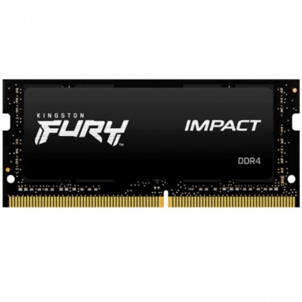Kingston FURY Impact/SO-DIMM DDR4/8GB/3200MHz/CL20/1x8GB/Black, KF432S20IB/8