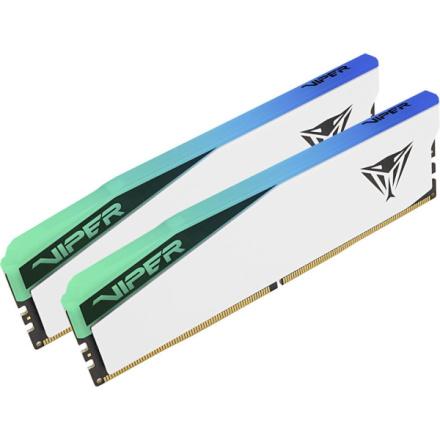 Patriot Viper Elite 5/DDR5/32GB/6200MHz/CL42/2x16GB/RGB/White, PVER532G62C42KW